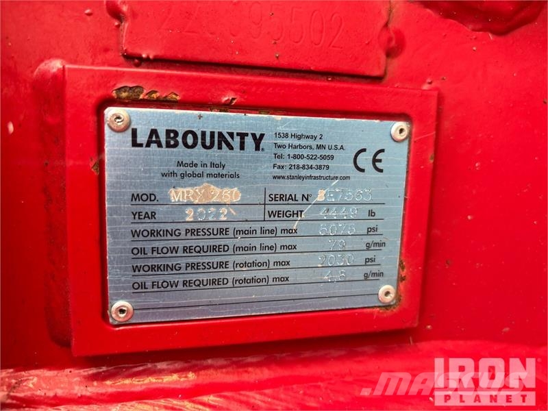 Labounty MRX 260 Rotating Demolition Pulverizer Drviče