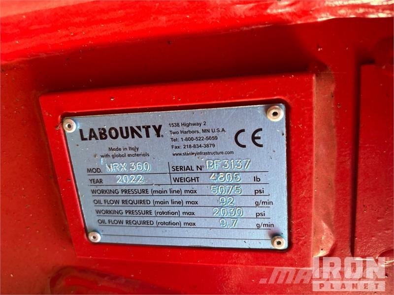 Labounty MRX 360 Rotating Demolition Multi Processor (Unuse Ostalo za građevinarstvo