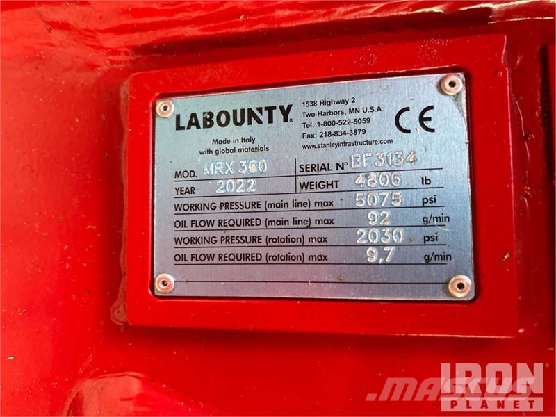 Labounty MRX 360 Rotating Demolition Multi Processor (Unuse Ostalo za građevinarstvo