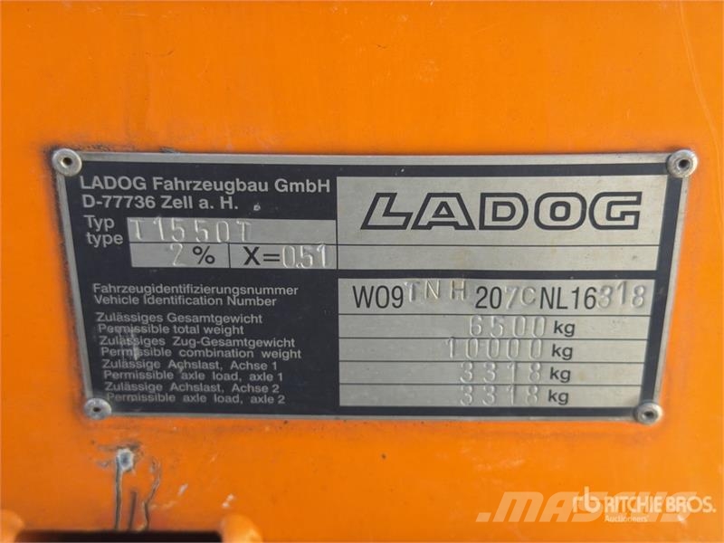 Ladog T1550T S/A Dump Truck Tippbil
