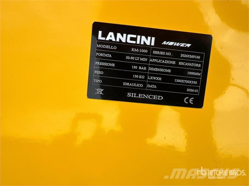Lancini KM.1000 Excavator Shredder (Unused) Diger parçalar