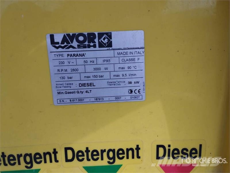  Lavorwash Parana Hot-Water Pressure Washer Мийні апарати низького тиску