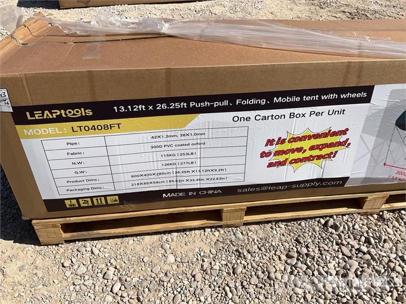 LEAPtools LT0408FT 13.12ft x 26.25ft Mobile tent w Otros componentes
