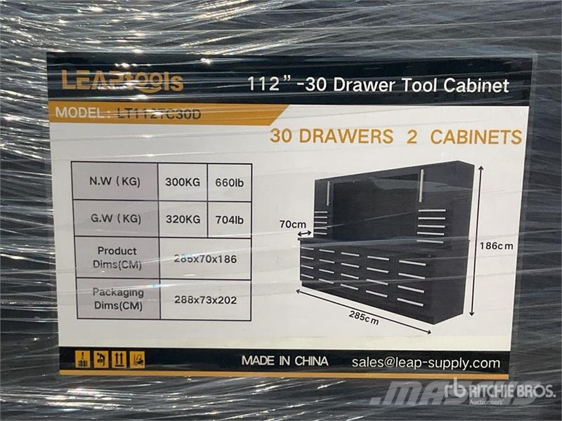 LEAPtools LT112TC30D 2850mm 112"-30 Drawer Tool Ca Otros componentes