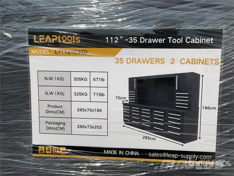 LEAPtools LT112TC35D 2850mm 112"-35 Drawer Tool Ca Otros componentes