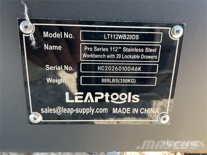 LEAPtools LT112WB20DS 2850mm 112"-20 Drawer Pro Se Otros componentes