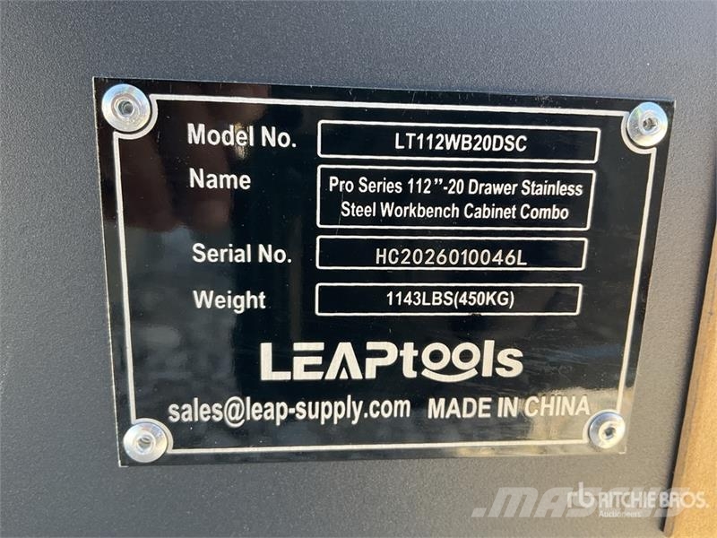 LEAPtools LT112WB20DSC 2850mm 112"-20 Drawer Pro S Otros componentes