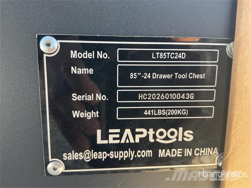 LEAPtools LT85TC24D 2159mm 85"-24 Drawer Tool Ches Otros componentes