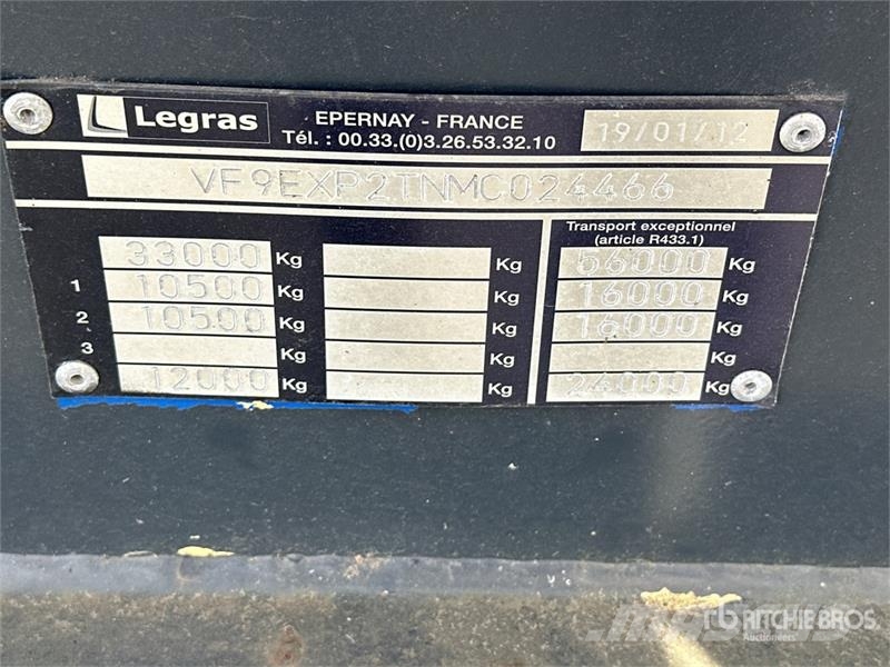 Legras T/A Log Trailer (Unused) Hout-Aanhangers