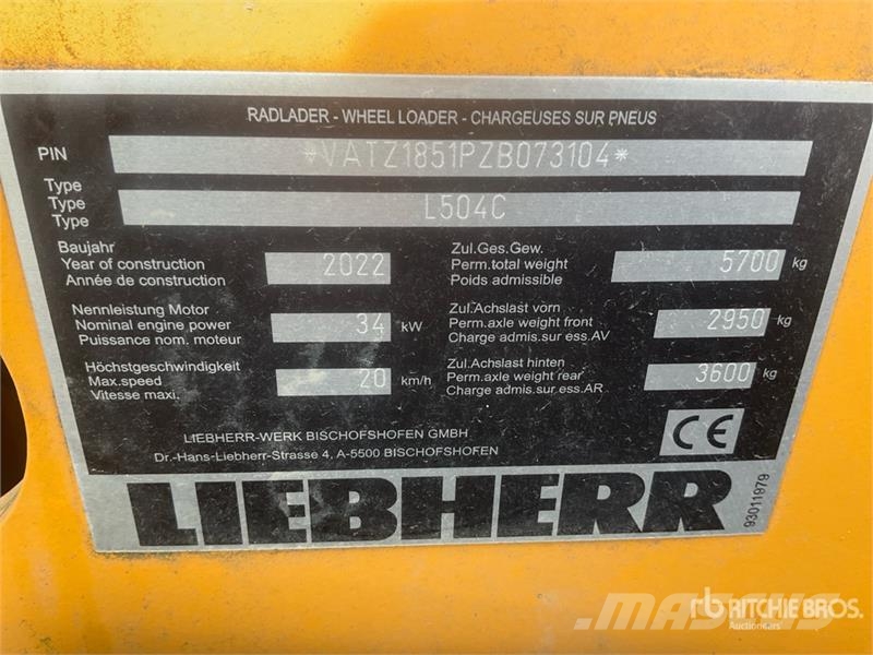 Liebherr L504C Wheel Loader Radlader