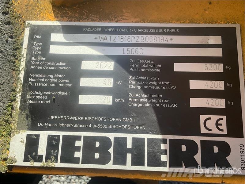 Liebherr L506C Wheel Loader Radlader