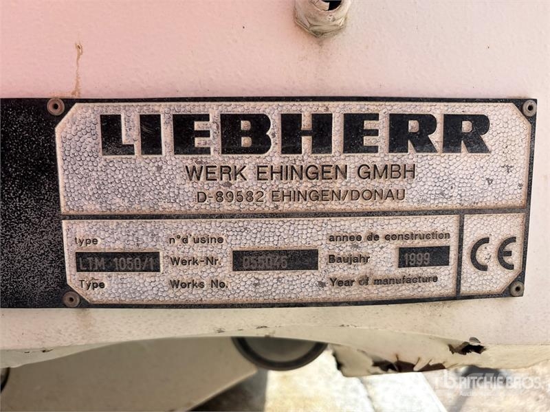 Liebherr LTM1050/1 55 ton 6x6x6 All Terrain Crane Yol-Arazi Tipi Vinçler (AT)