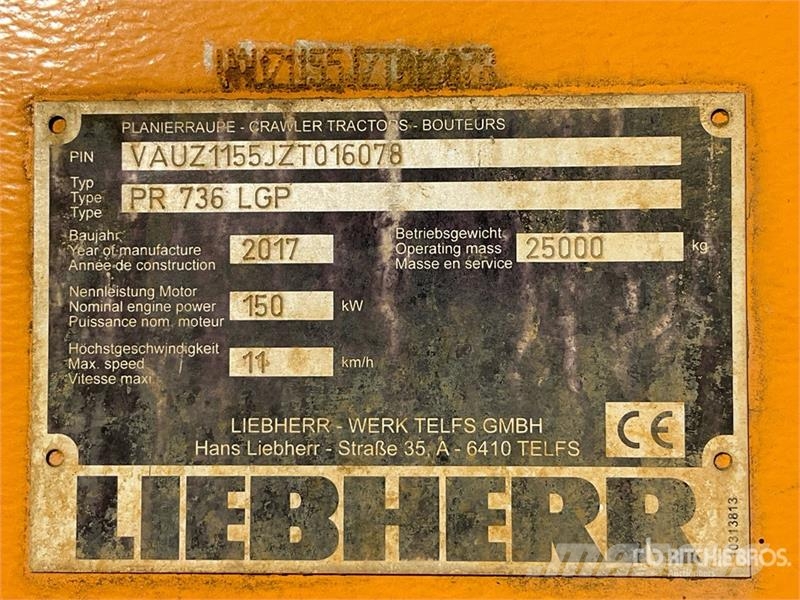 Liebherr PR 736 LGP Crawler Dozer lánctalpas dózerek