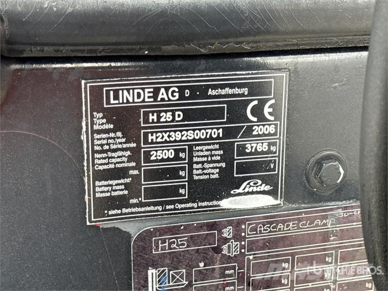 Linde H 25D Forklift Viličarji - drugo