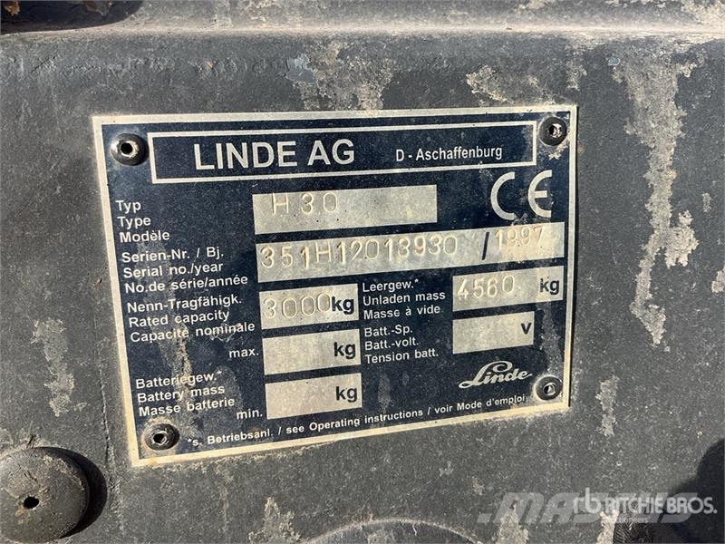 Linde H30 Περονοφόρα ανυψωτικά κλαρκ - άλλα