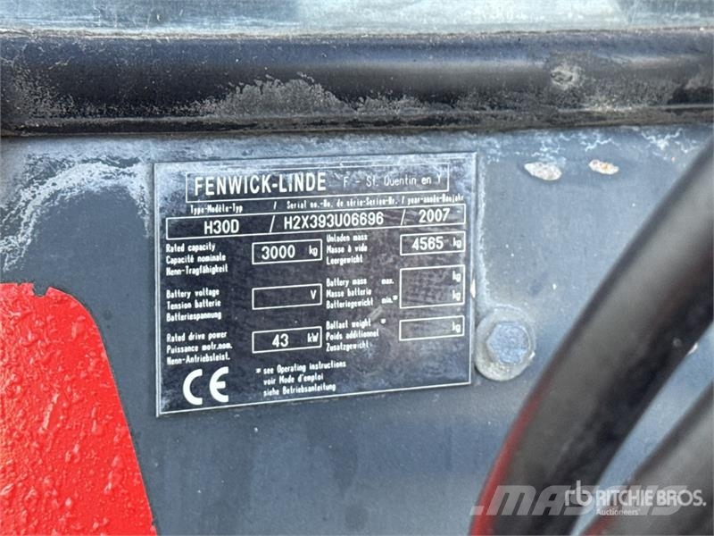 Linde H30D 2540 kg Chariot Elevateur Forklift Другие складские механизмы