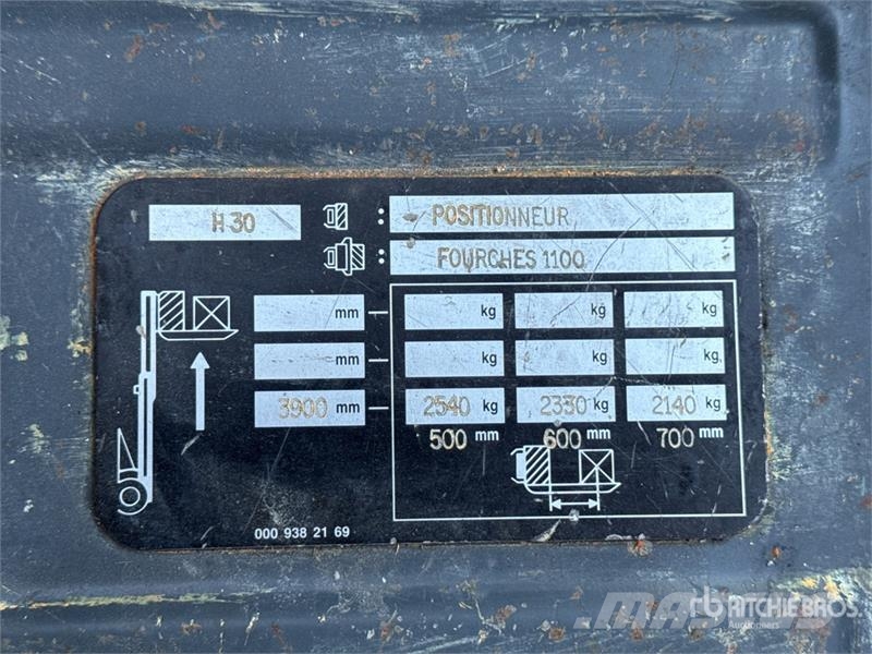 Linde H30D 2540 kg Forklift Інше