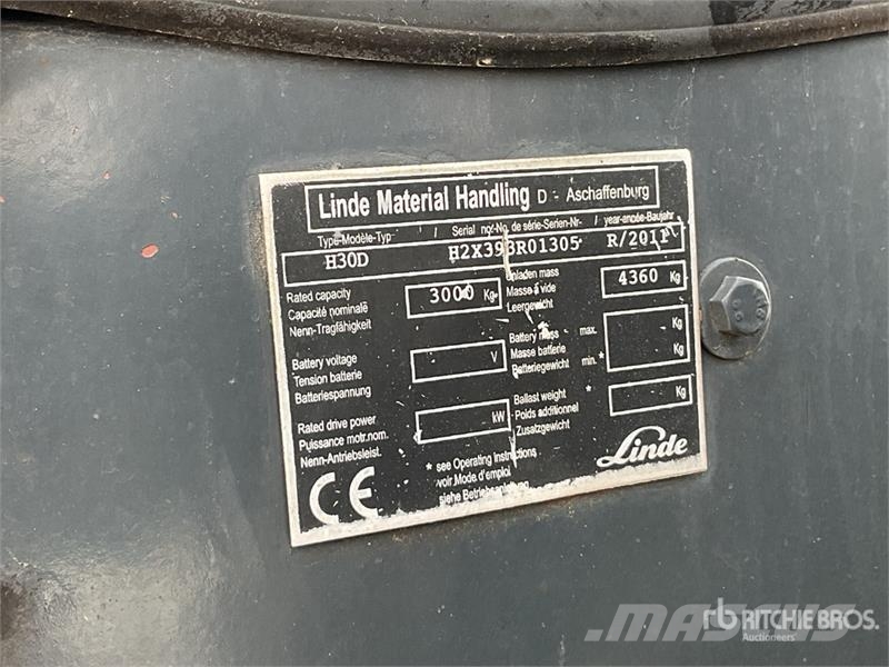 Linde H30D Forklift شاحنات ذات رافعات شوكية - أخرى