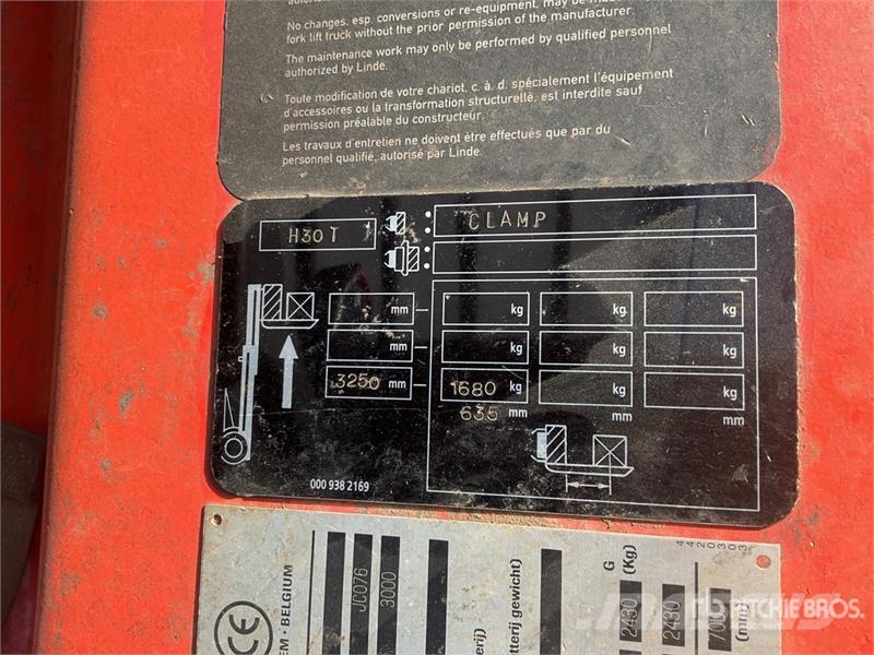 Linde H30T Šakiniai krautuvai - Kita