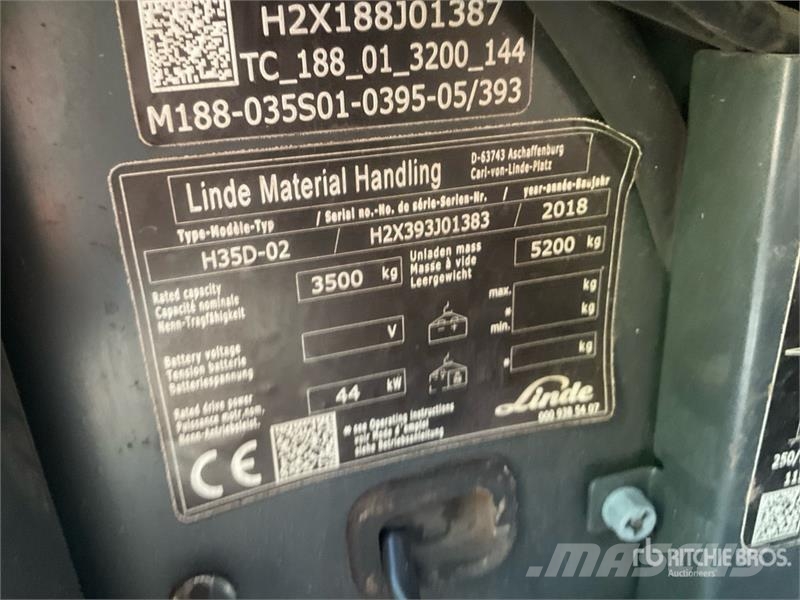 Linde H35D-02 D EVO Forklift Інше