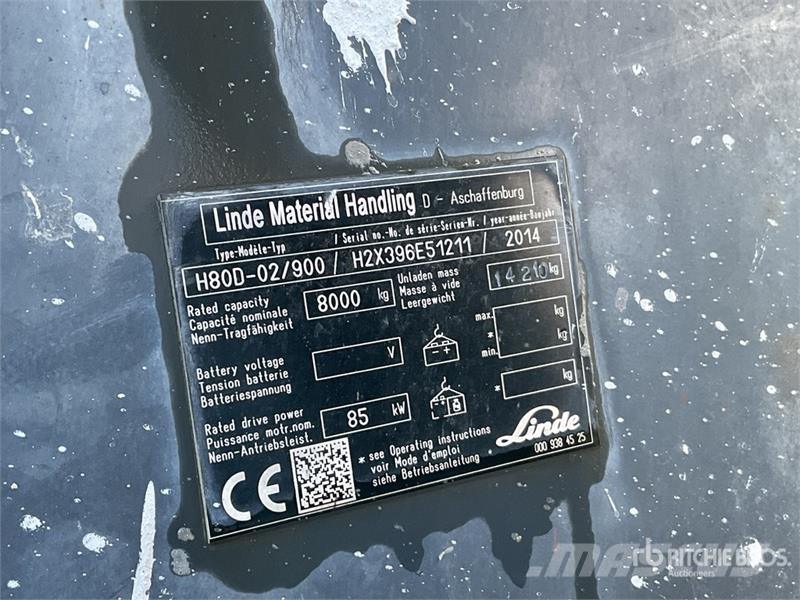 Linde H80D Forklift Другие складские механизмы