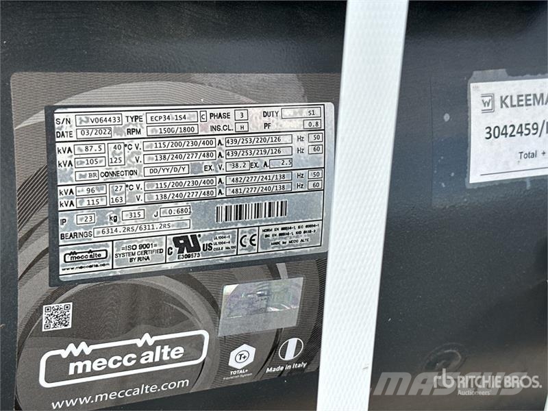 MA ECP34 87,5 KVA , #3042459 Generator Set Diesel generatoren
