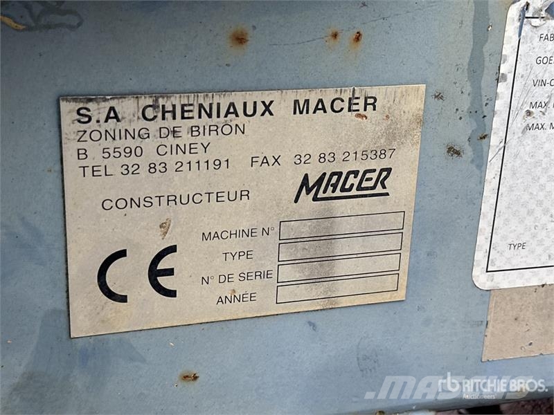 Macer PB6TR S/A Cable Drum Trailer Egyéb pótkocsik
