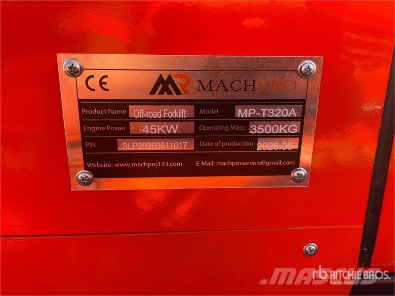 Machpro MP-T320A 4x4 Rough Terrain Forklift (Unused) Maastikutõstukid