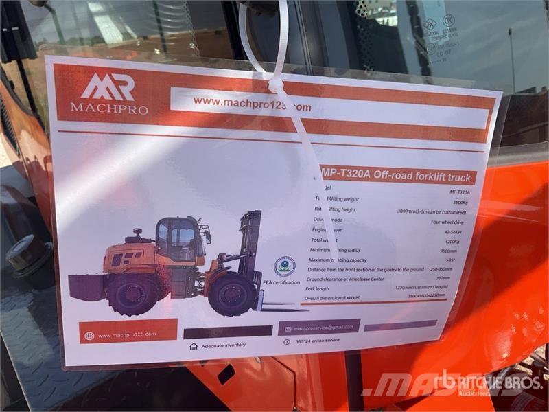 Machpro MP-T320A 4x4 Rough Terrain Forklift (Unused) Maastikutõstukid