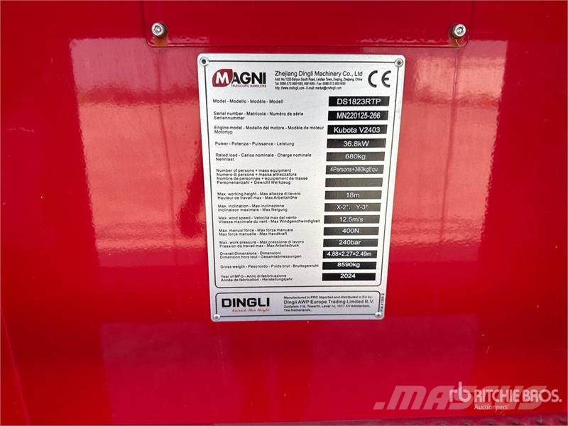 Magni DS1823RTP 4x4 Diesel Scissor Lift (Unused) Scissor lifts