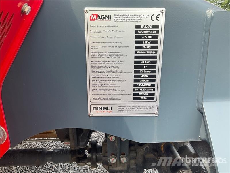 Magni EAB20RT 4WD Electric Articulating Boom Lift (Unuse 曲臂高空工作平台