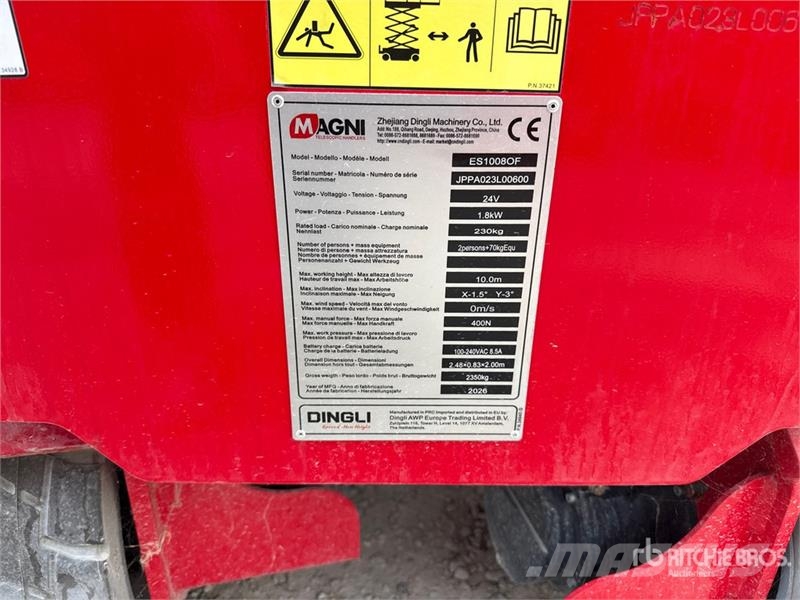 Magni ES1008OF Electric Electric Oil Free Scissor Lift ( Makazaste platforme