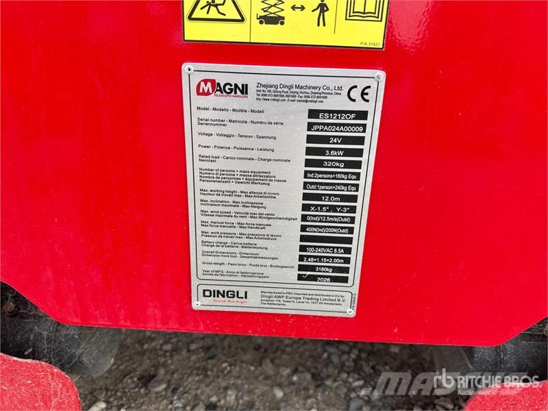 Magni ES1212OF Electric Electric Oil Free Scissor Lift ( Makazaste platforme