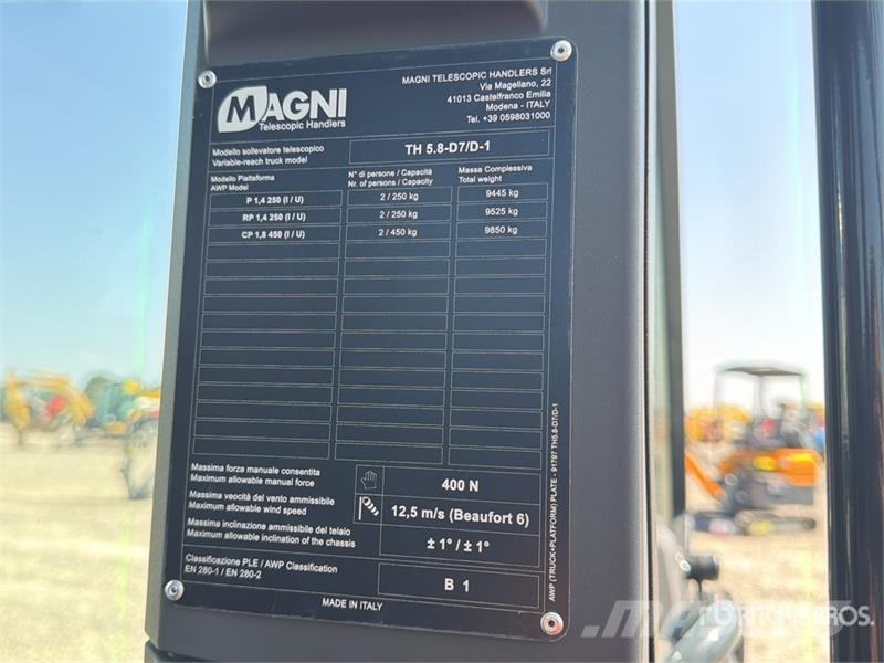 Magni TH5.8-D7/D-1 Telehandler (Unused) Τηλεσκοπικοί ανυψωτές