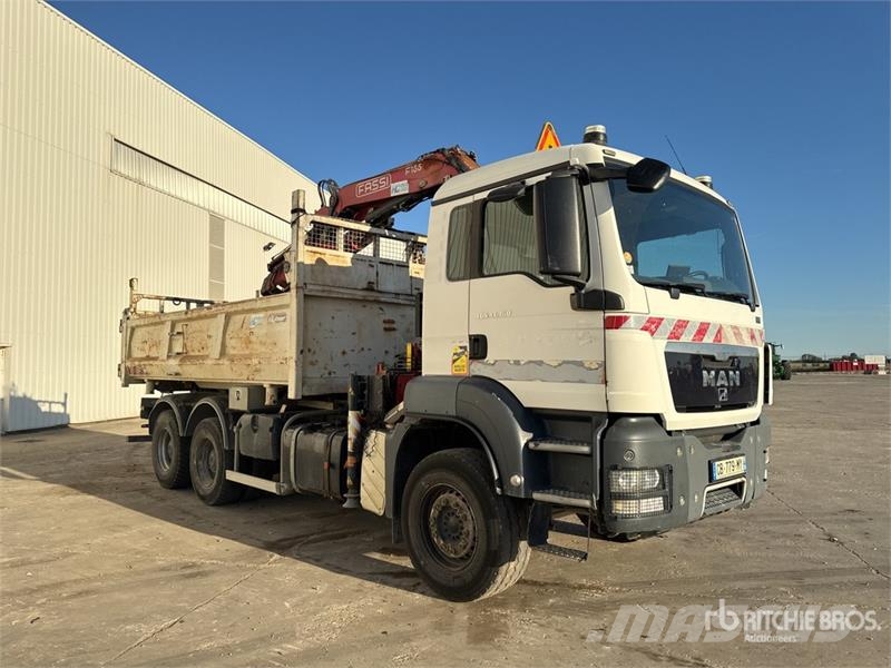 MAN Fassi F155A.2.23 E-Dynamic 4800 kg Knuckle Boom on クレーントラック、ユニック車