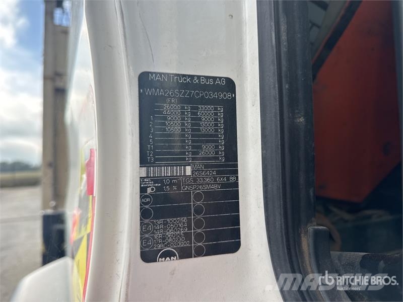 MAN Fassi F155A.2.23 E-Dynamic 4800 kg Knuckle Boom on クレーントラック、ユニック車