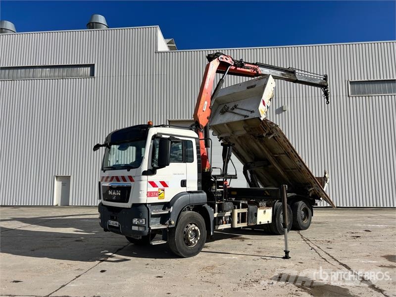 MAN PK15500 6100 kg on MAN TGS33.440 6x4 Camion Bi-Ben شاحنات الرافعات