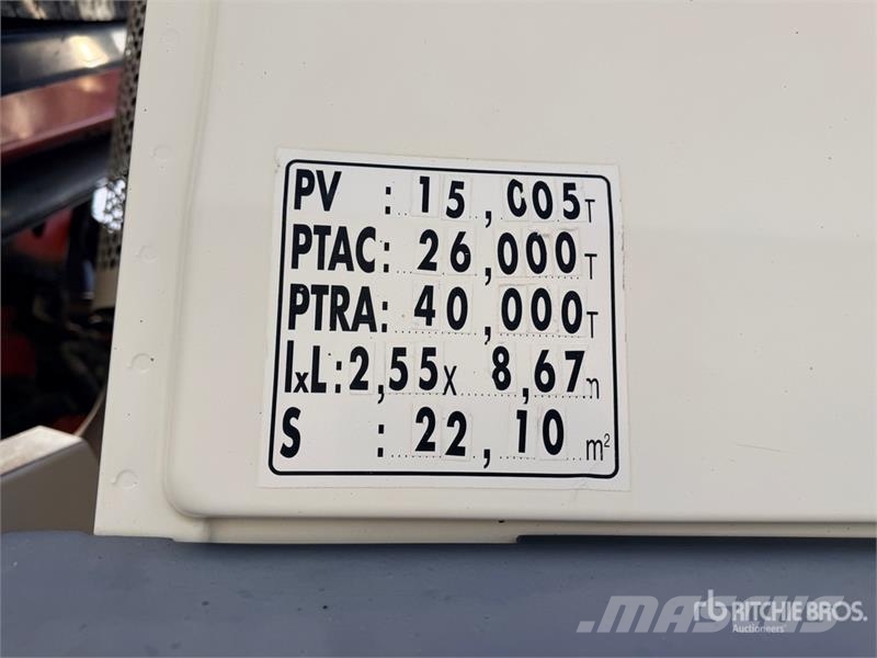 MAN PK15500 6100 kg on MAN TGS33.440 6x4 Camion Bi-Ben شاحنات الرافعات