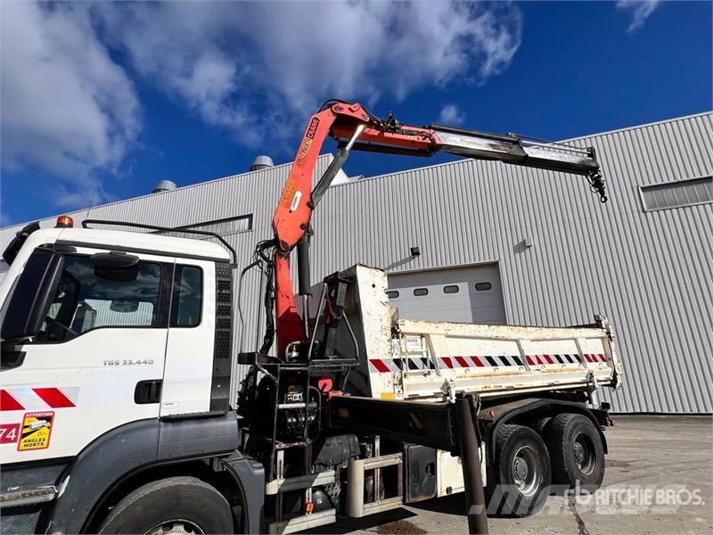 MAN PK15500 6100 kg on MAN TGS33.440 6x4 Camion Bi-Ben شاحنات الرافعات