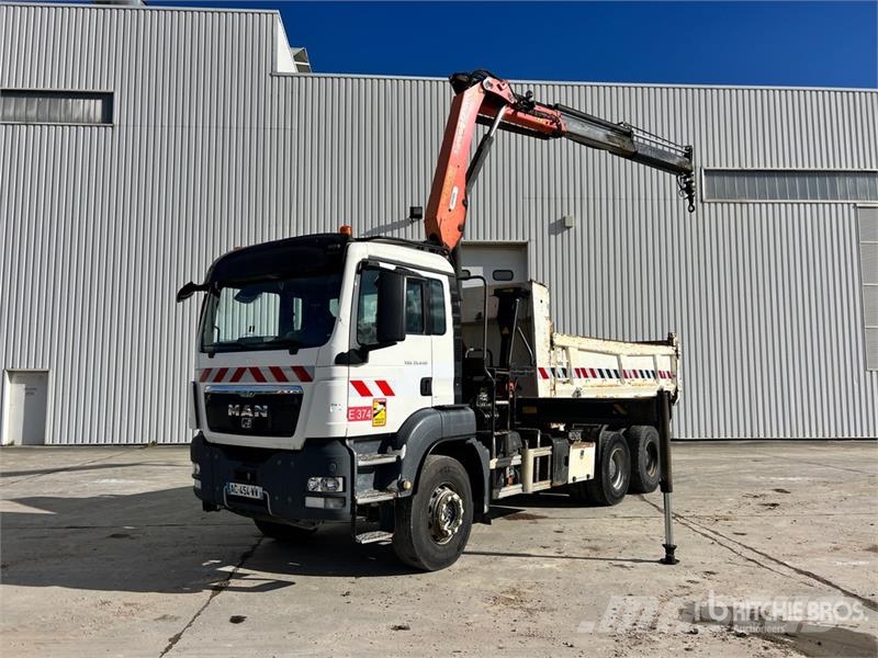 MAN PK15500 6100 kg on MAN TGS33.440 6x4 Camion Bi-Ben شاحنات الرافعات