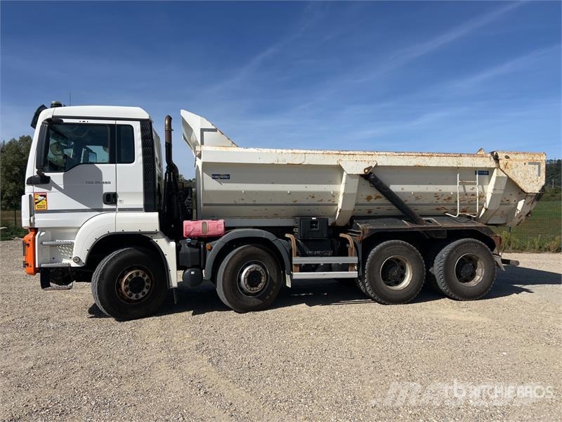 MAN TGS35.460 8x4 Camion Benne Ronde Tri/A Dump Truck شاحنات قلابة