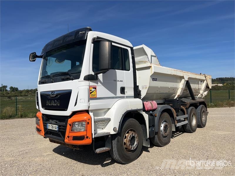 MAN TGS35.460 8x4 Camion Benne Ronde Tri/A Dump Truck شاحنات قلابة