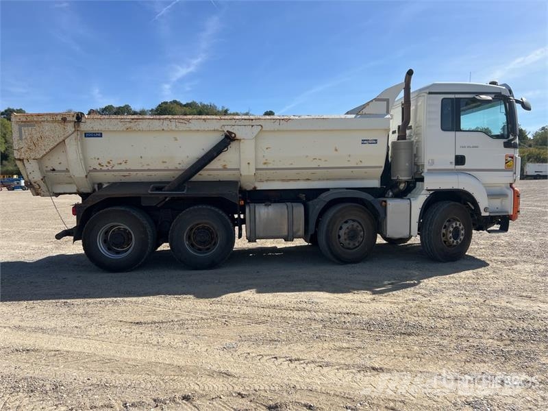 MAN TGS35.460 8x4 Camion Benne Ronde Tri/A Dump Truck شاحنات قلابة