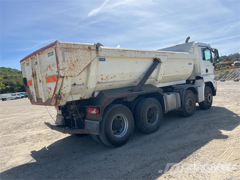 MAN TGS35.460 8x4 Camion Benne Ronde Tri/A Dump Truck شاحنات قلابة