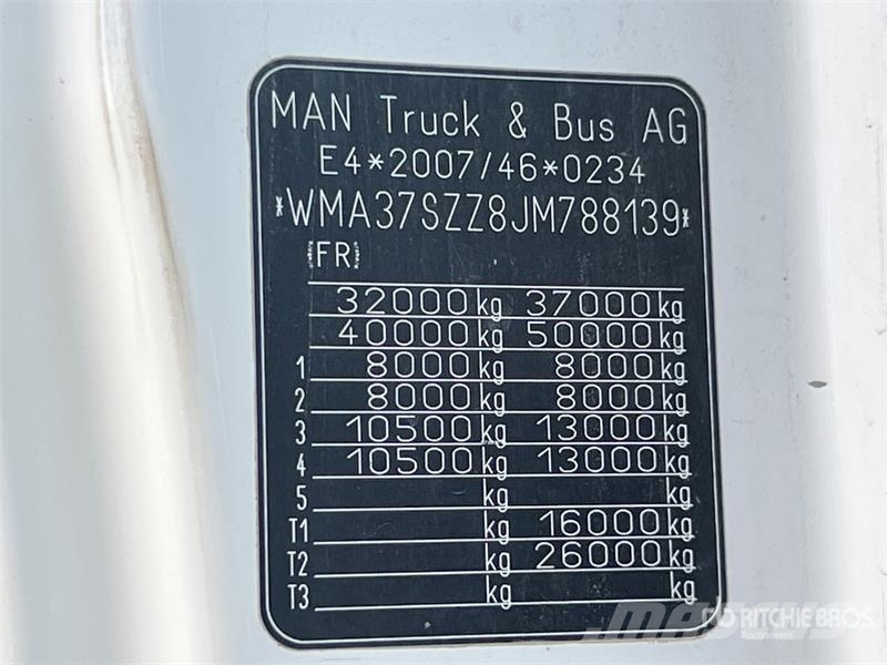 MAN TGS35.460 8x4 Camion Benne Ronde Tri/A Dump Truck شاحنات قلابة