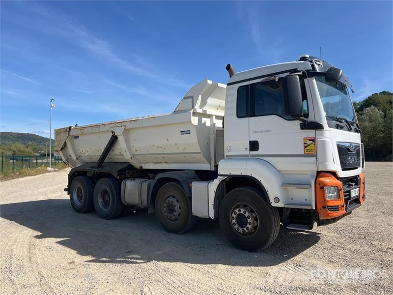 MAN TGS35.460 8x4 Camion Benne Ronde Tri/A Dump Truck شاحنات قلابة
