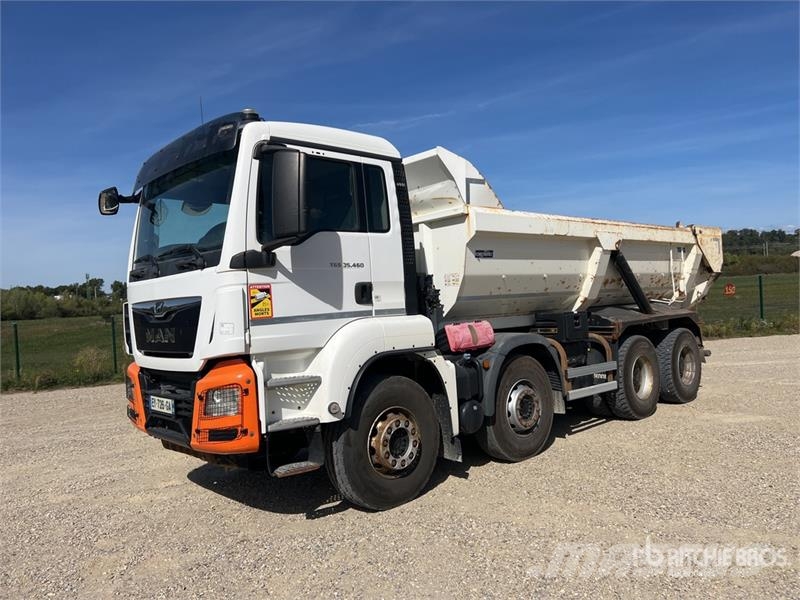 MAN TGS35.460 8x4 Camion Benne Ronde Tri/A Dump Truck شاحنات قلابة