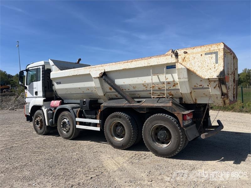 MAN TGS35.460 8x4 Camion Benne Ronde Tri/A Dump Truck شاحنات قلابة