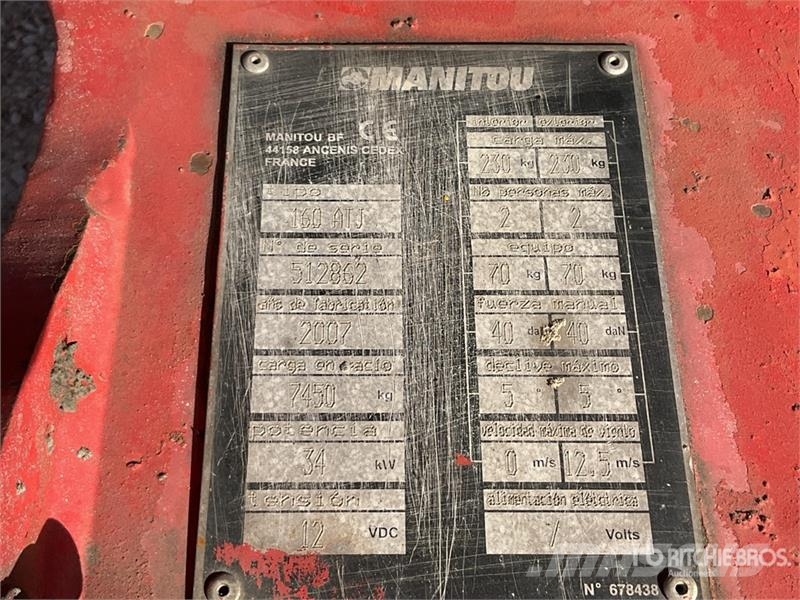Manitou 160AJT 관절형 전동이동 리프트