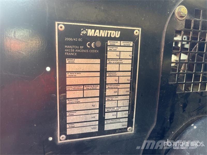 Manitou 160ATJ رافعات سلة مفصلية
